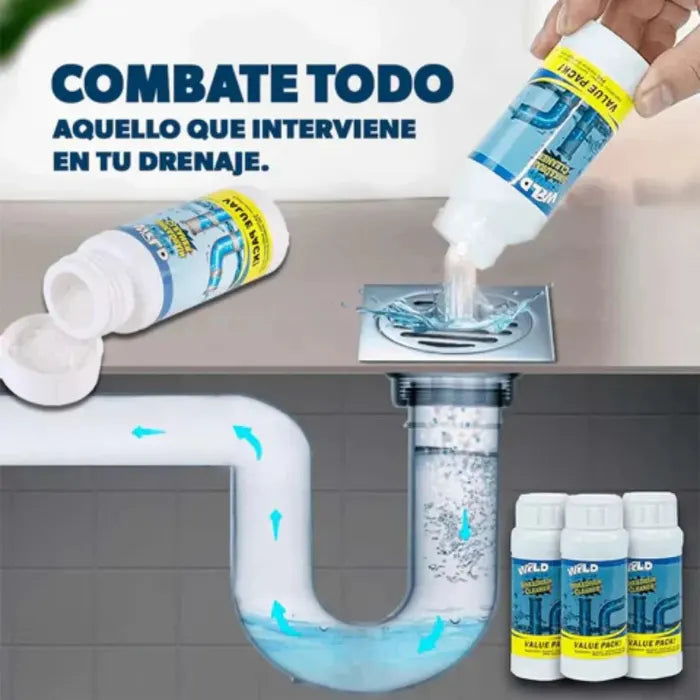 Wild Tornado™ – Destapador y Limpiador de Cañerías Profesional x3 Pack