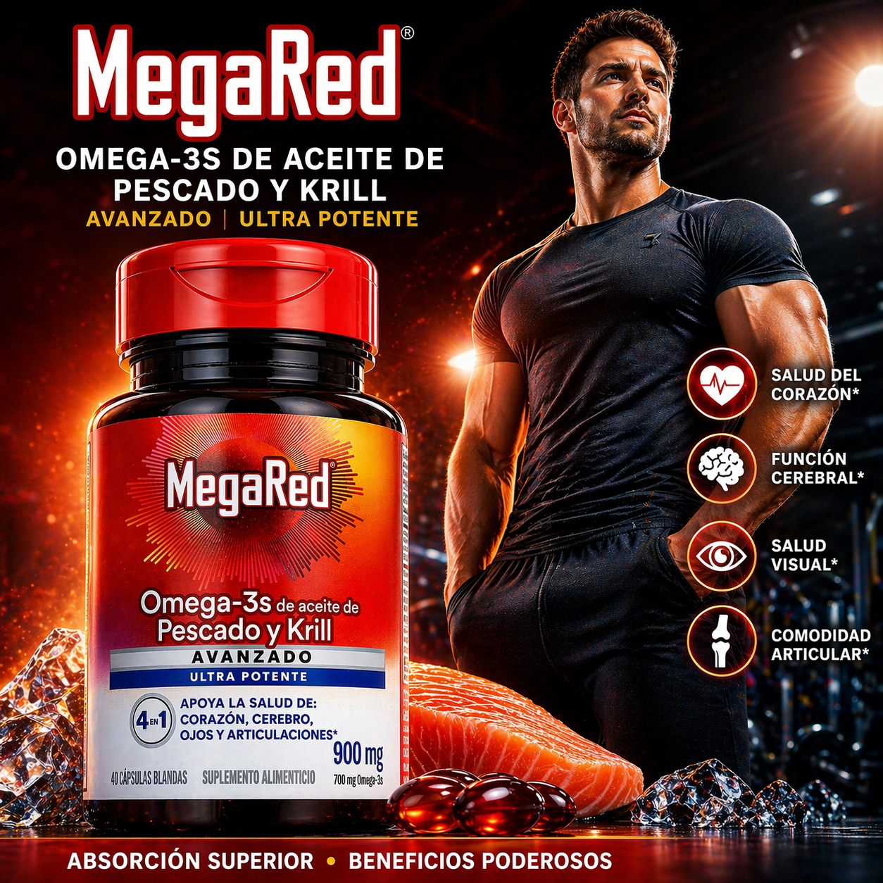 MegaRed Omega 3 Original 900 mg