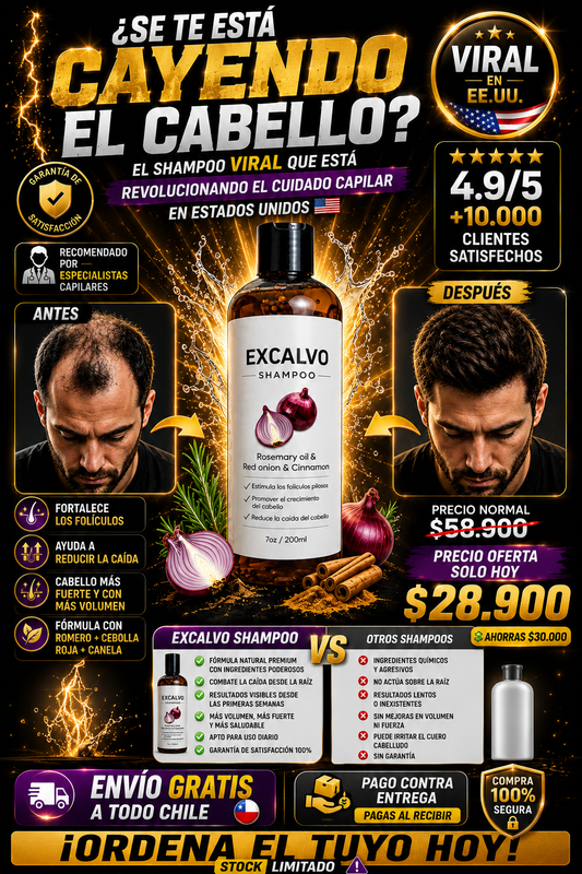 Shampo Excalvo Original 🎁OFERTAS VALIDAS POR HOY🎁