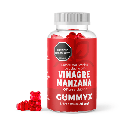 GOMAS VINAGRE MANZANA (60 GOMAS x FRASCO)