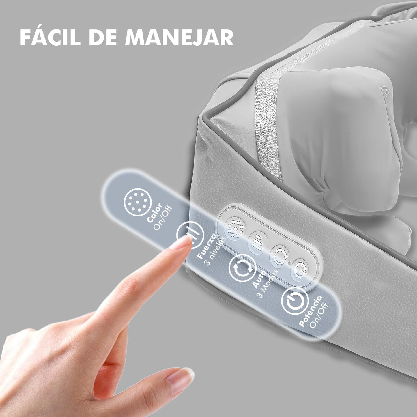 Masajeador Terapéutico Cervical con Calor Pro – Alivio del Dolor y Relajación Profunda