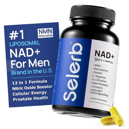 Selerb NAD+ Energía Celular, Soporte Prostático y Rendimiento Masculino